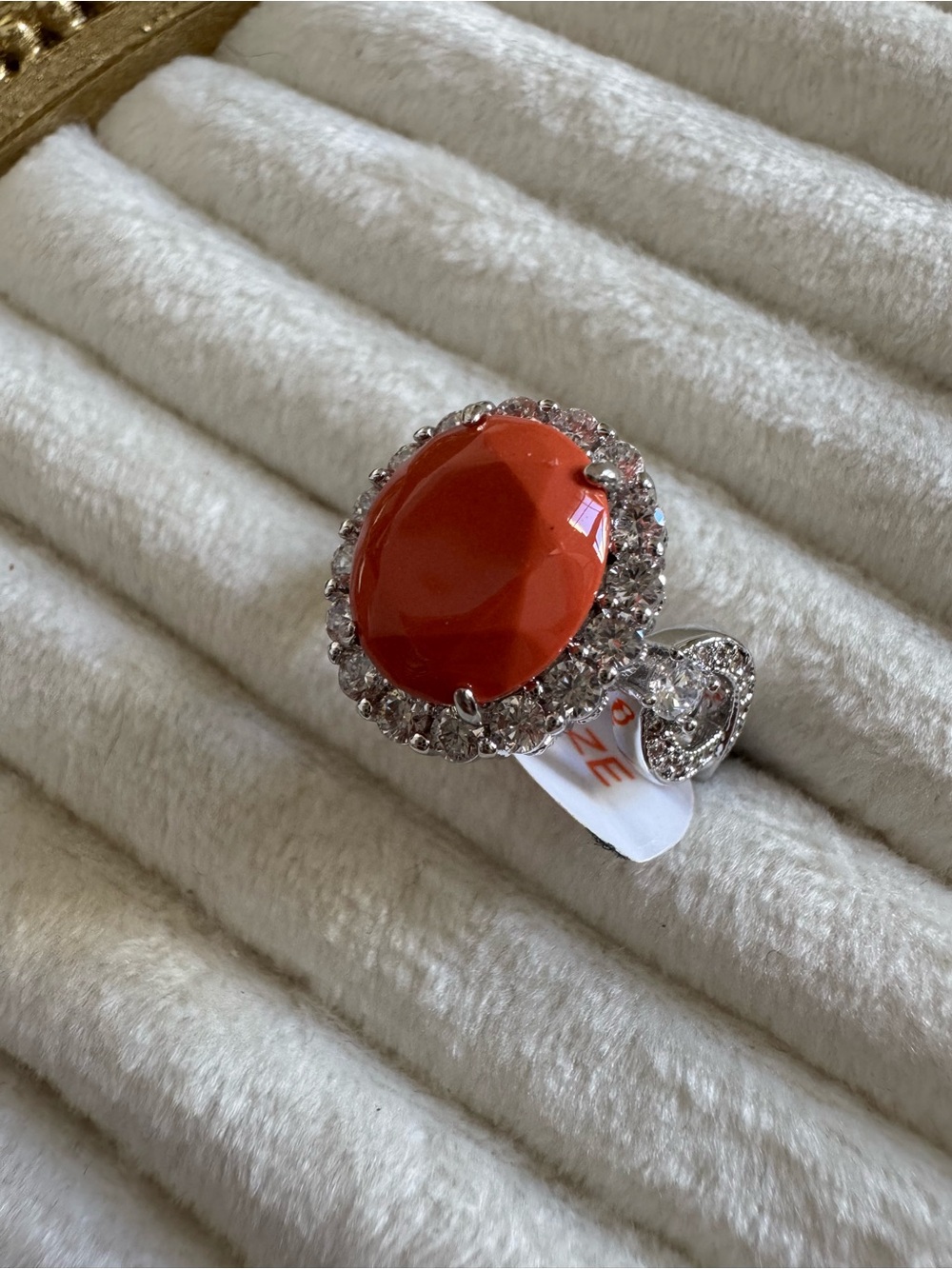 2424 Ring - Carnelian Magnesite on Rhodium - OG Ring July 2026